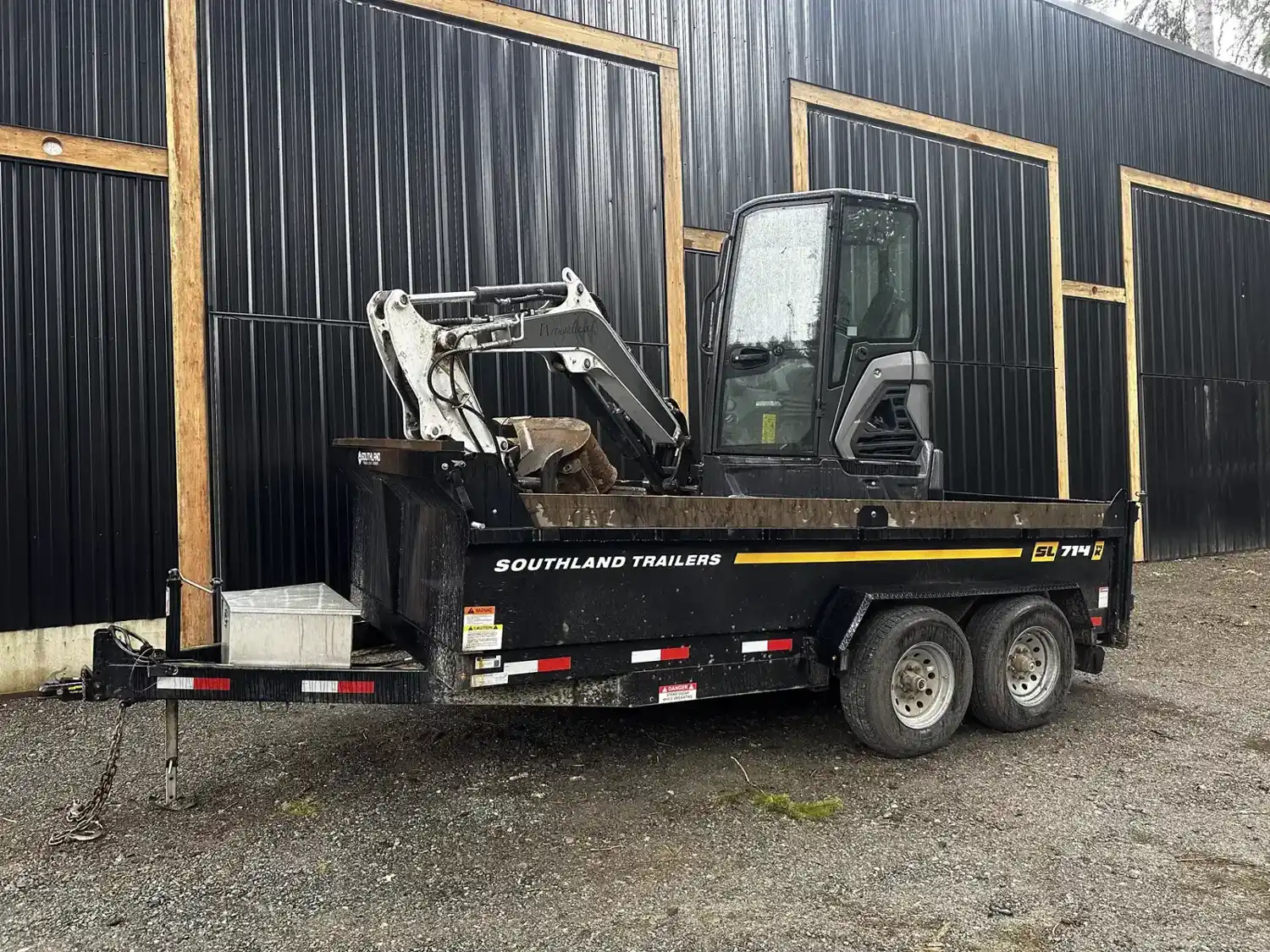 Wroughtenart excavator on its trailer