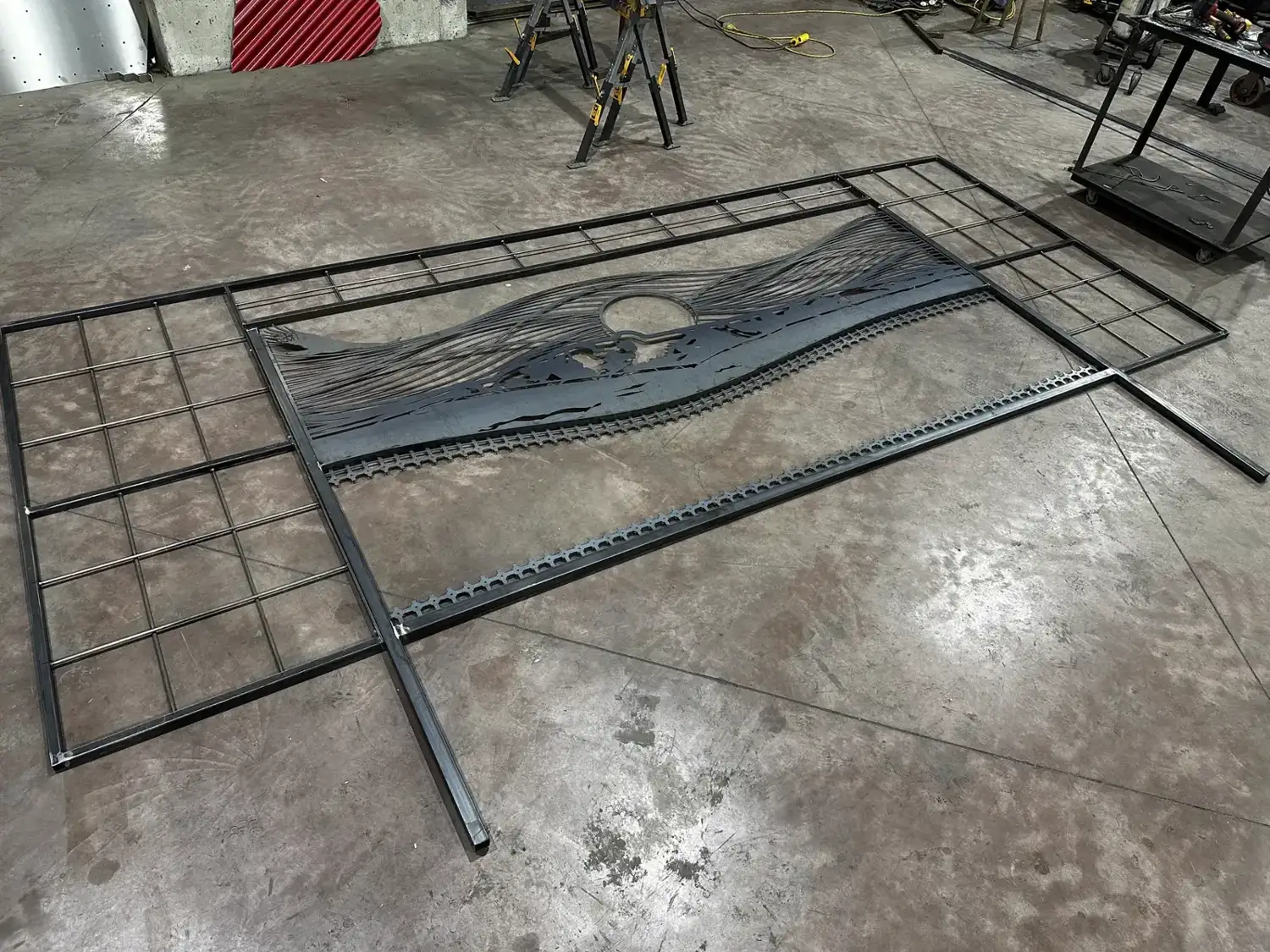 Gate on the fabrication floor