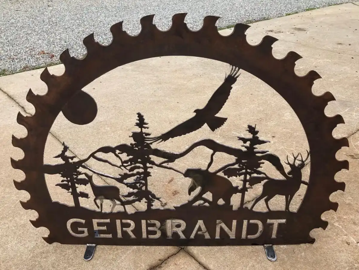 Sawblade property sign