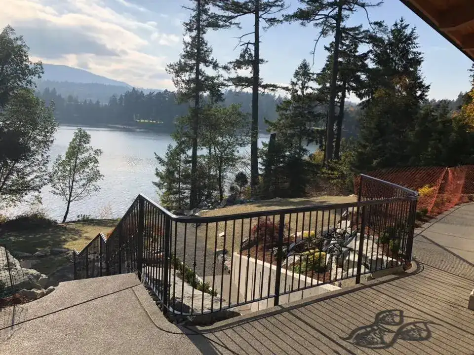 Lakeside deck railing